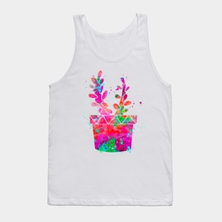 Cactus Watercolor Painting 5 Tank Top